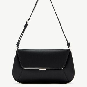 Amina Muaddi Satin Clutch With Built-in Mirror